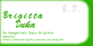 brigitta duka business card